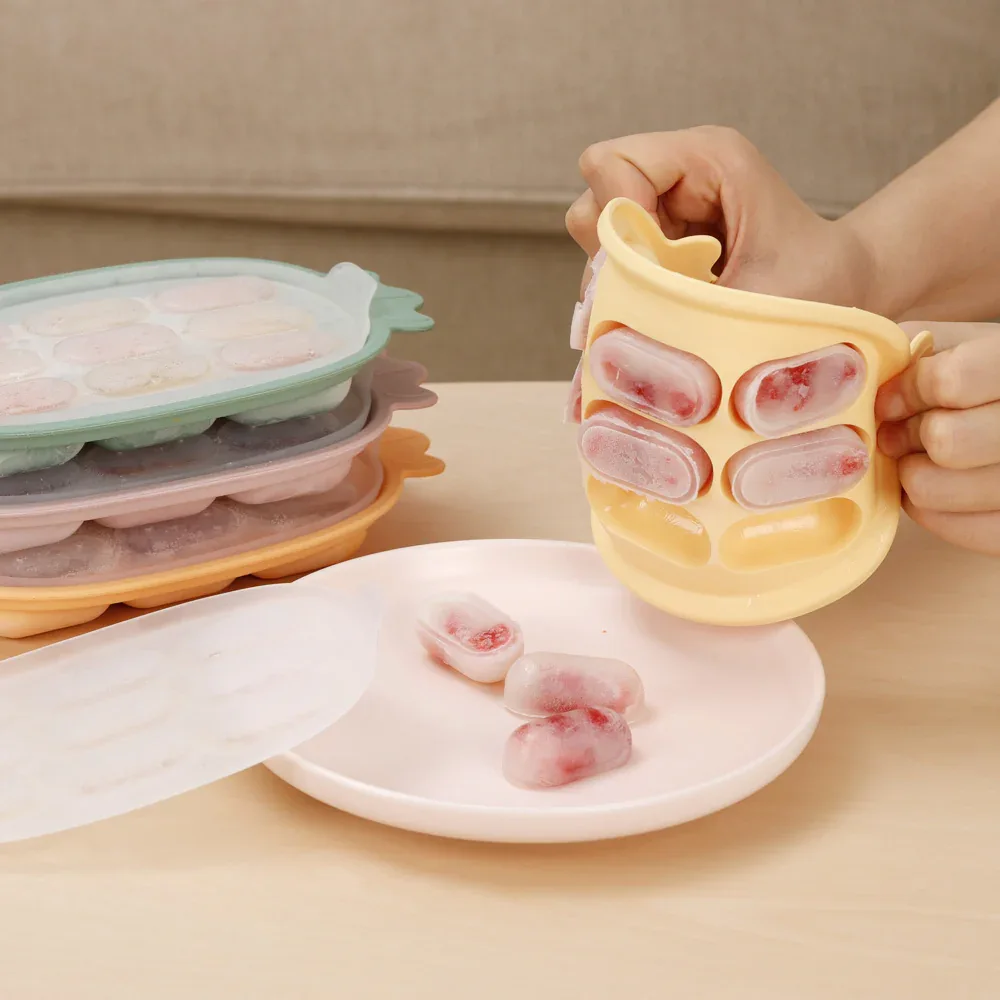Haakaa® Silicone Nibble Tray Pineapple Tangerine - Image 4