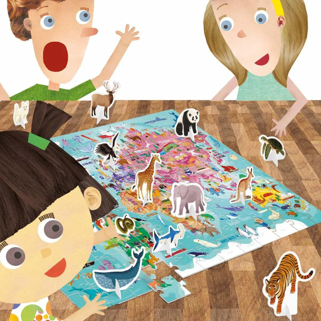 Headu® Giant World Animals Puzzle - Image 3