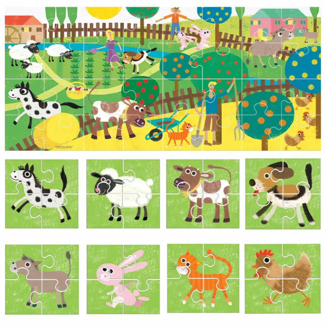 Headu® Puzzle 8+1 Farm - Image 3