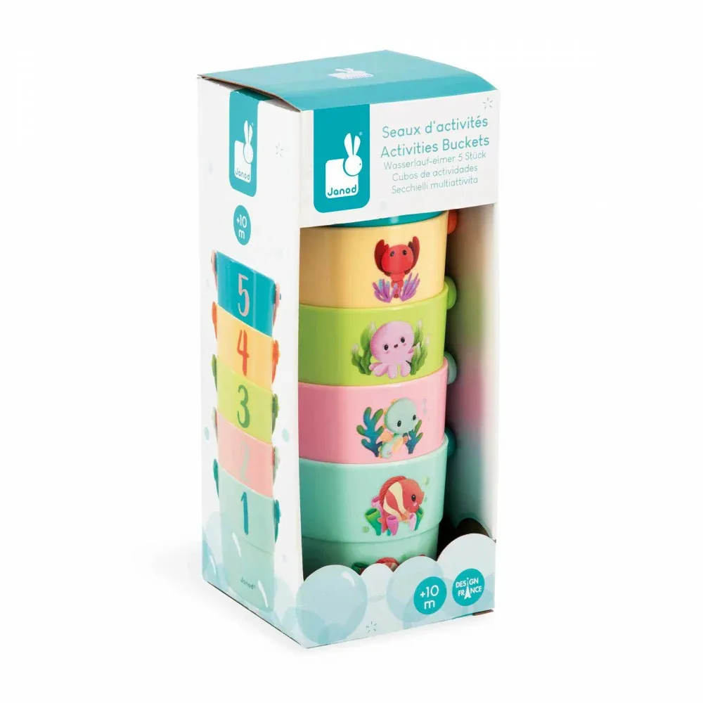 Janod® Bath Cups My Baby Animals - Image 3