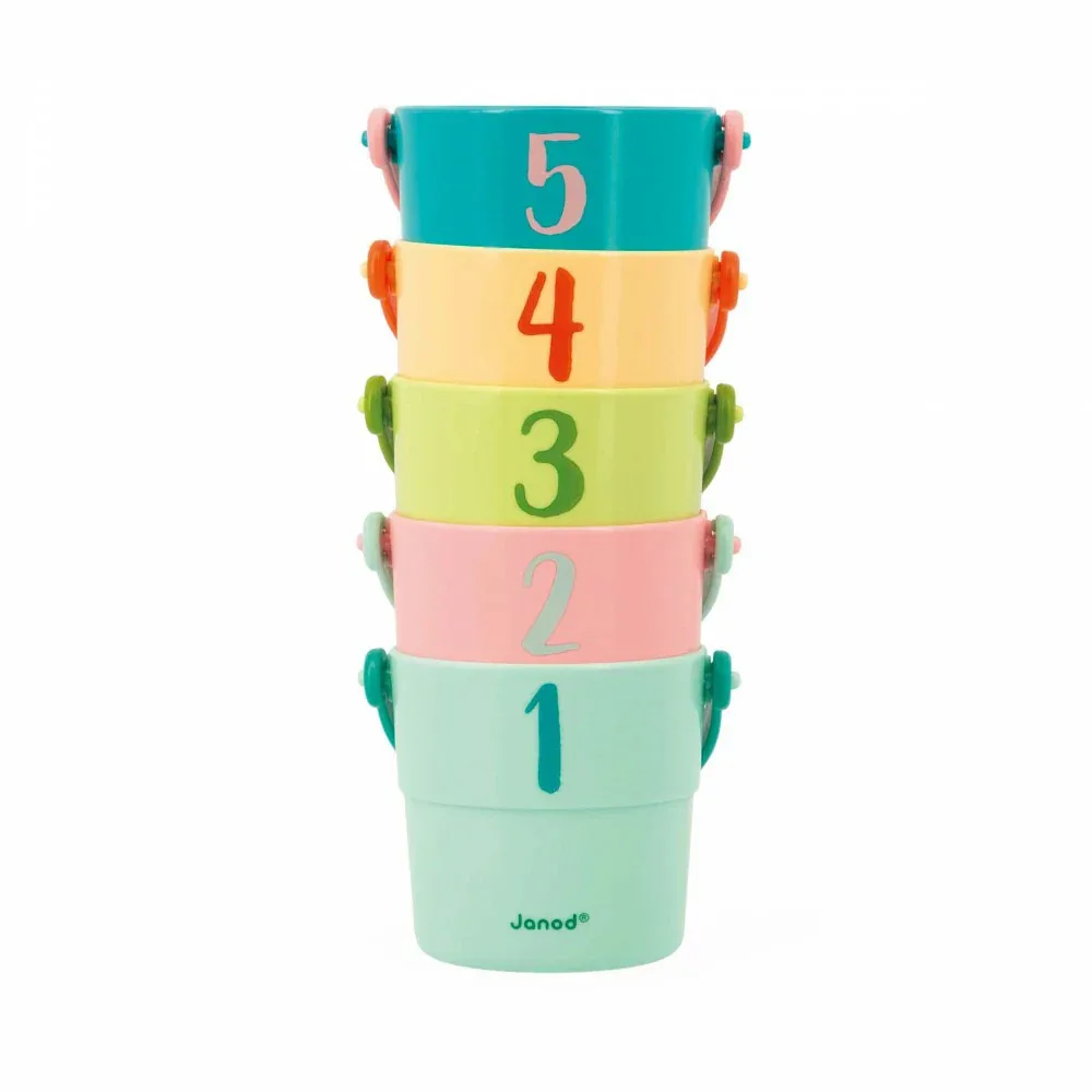Janod® Bath Cups My Baby Animals - Image 5