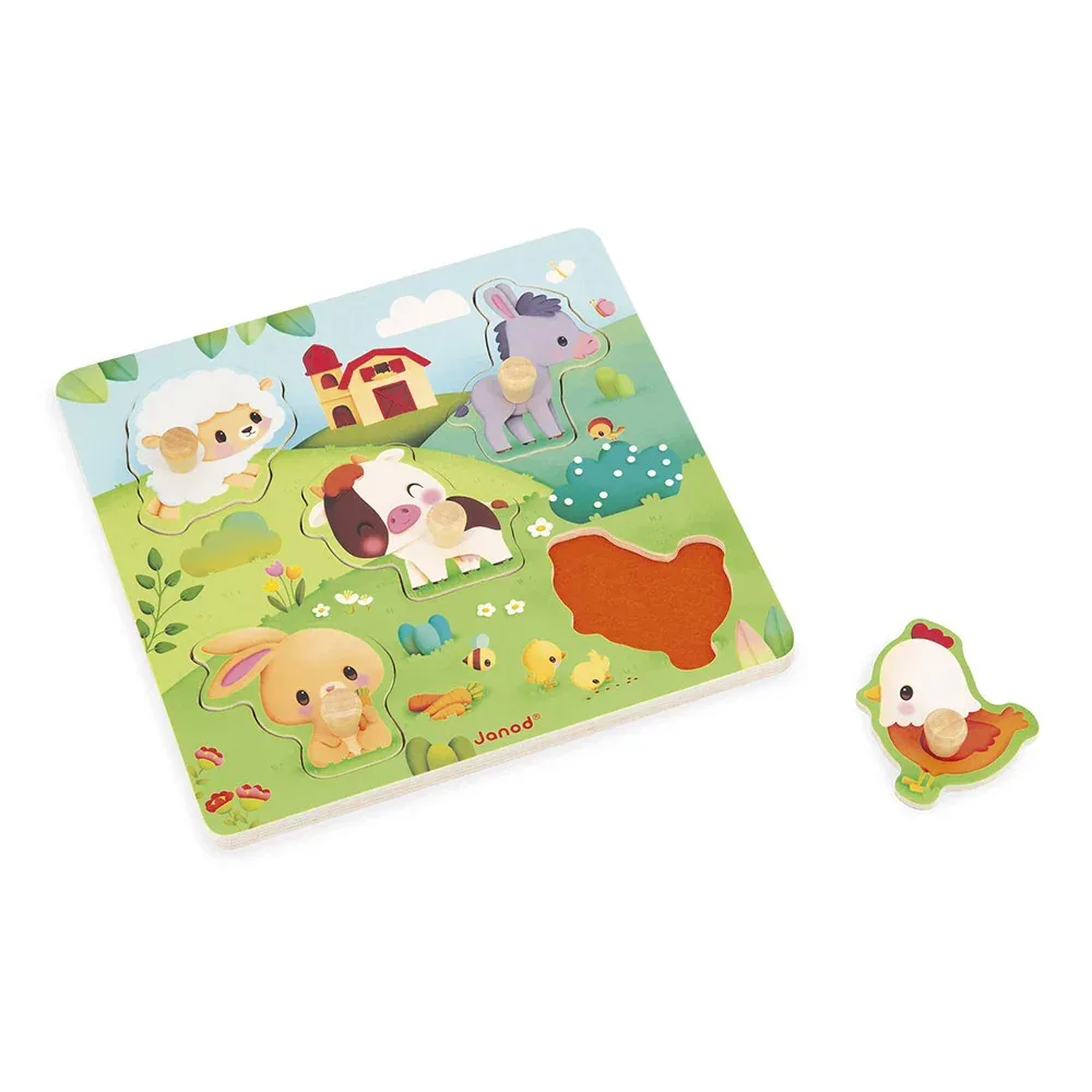 Janod® Farmhouse Tactile Puzzle - Image 3