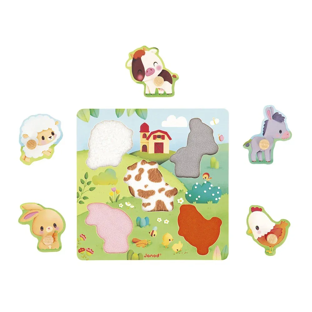 Janod® Farmhouse Tactile Puzzle - Image 5