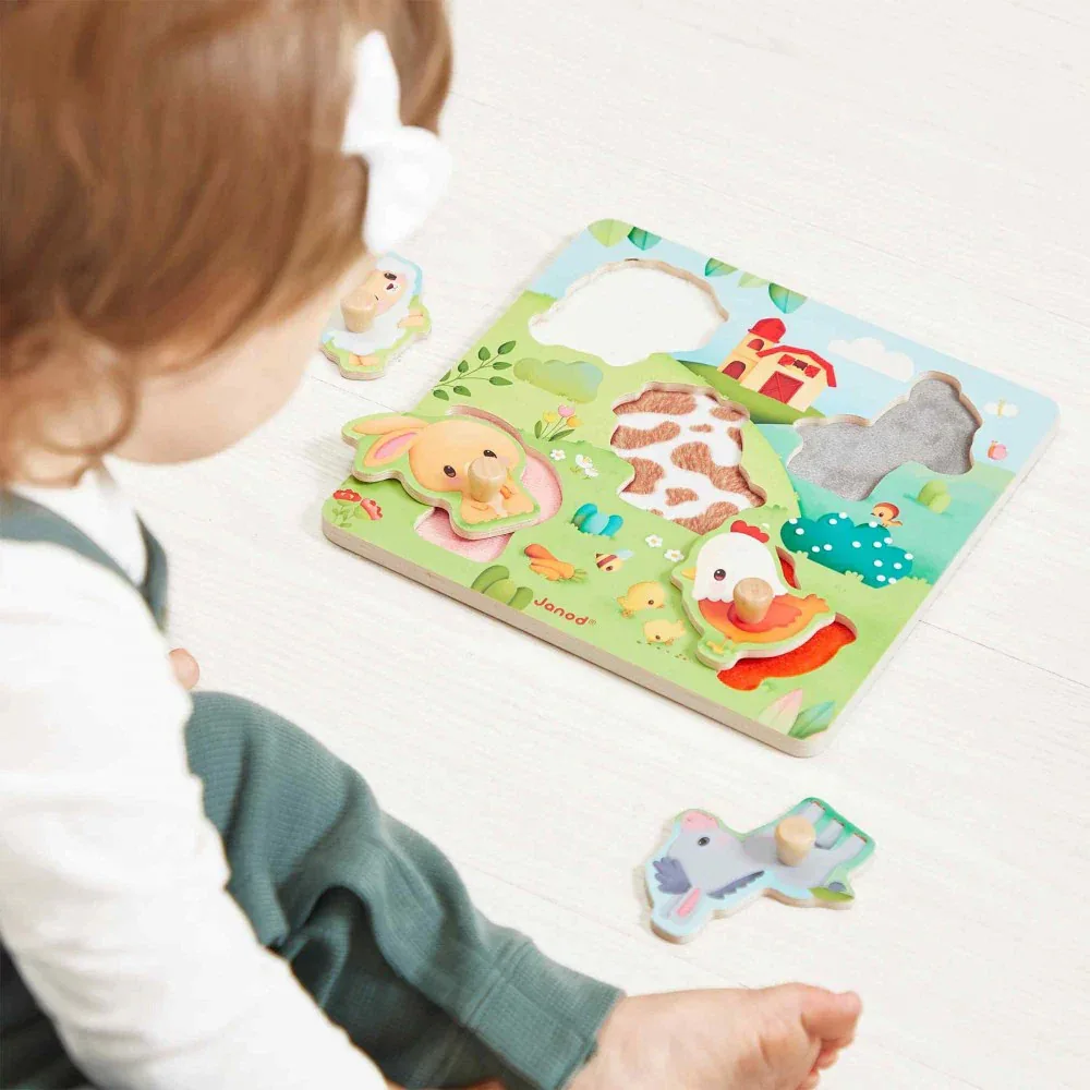 Janod® Farmhouse Tactile Puzzle - Image 6