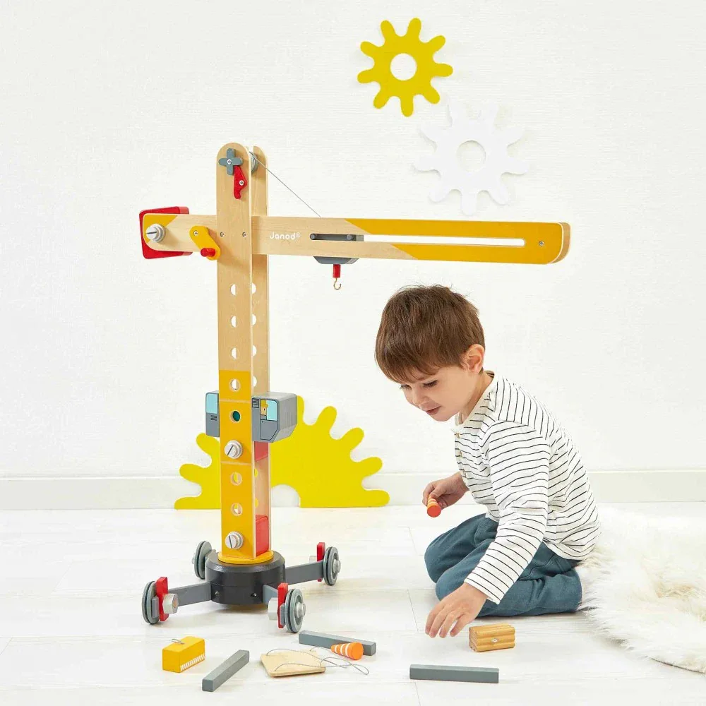 Janod® Large Wooden Crane - Image 11