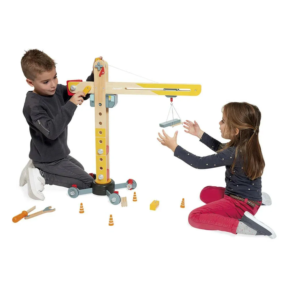 Janod® Large Wooden Crane - Image 9