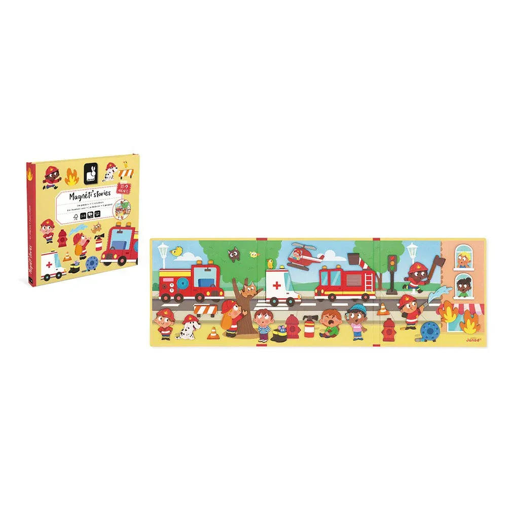 Janod® Magnetic Book Firefighters - Image 4