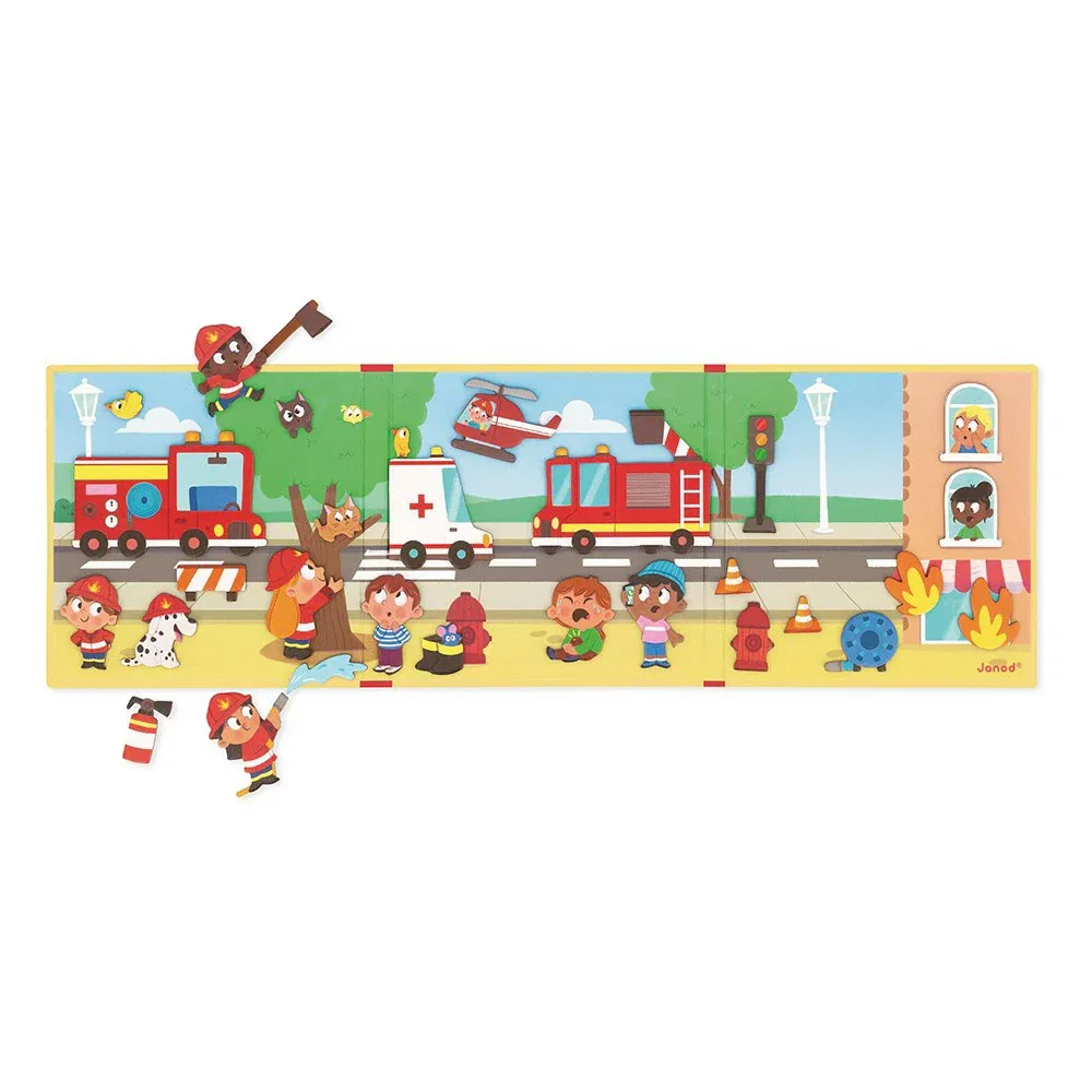 Janod® Magnetic Book Firefighters - Image 6