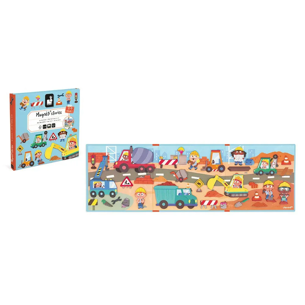 Janod® Magnetic Book The Building Site - Image 4