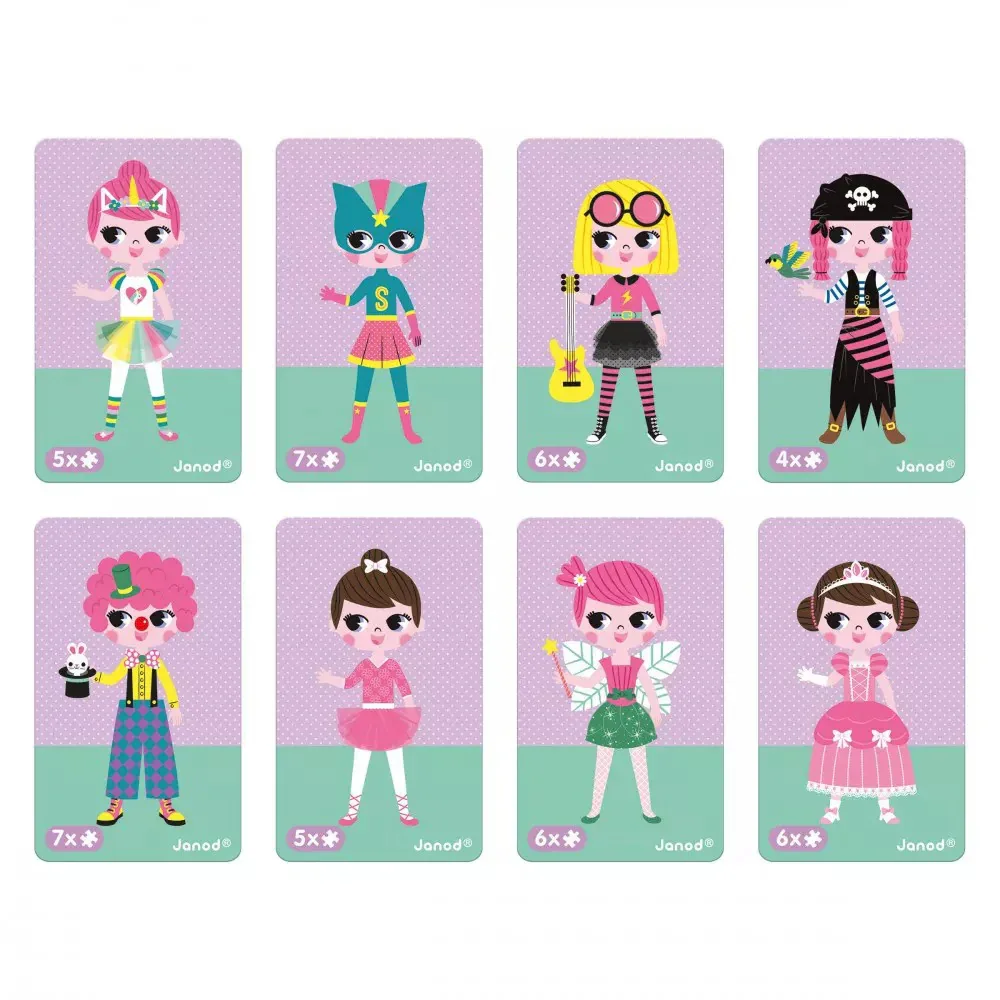 Janod® Magnetic Game Girl's costumes - Image 4