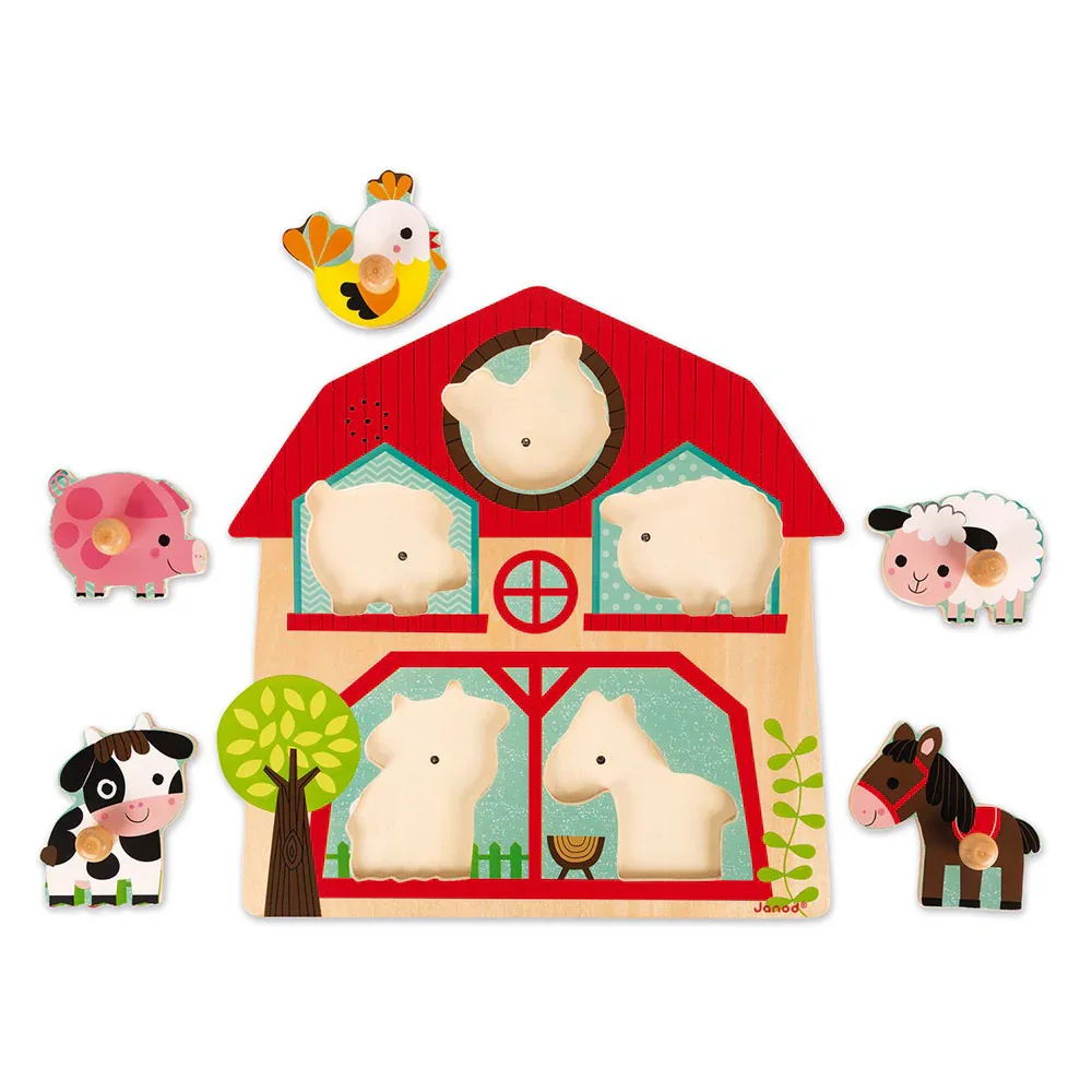Janod® Musical Puzzle Friends of the Farm - Image 4