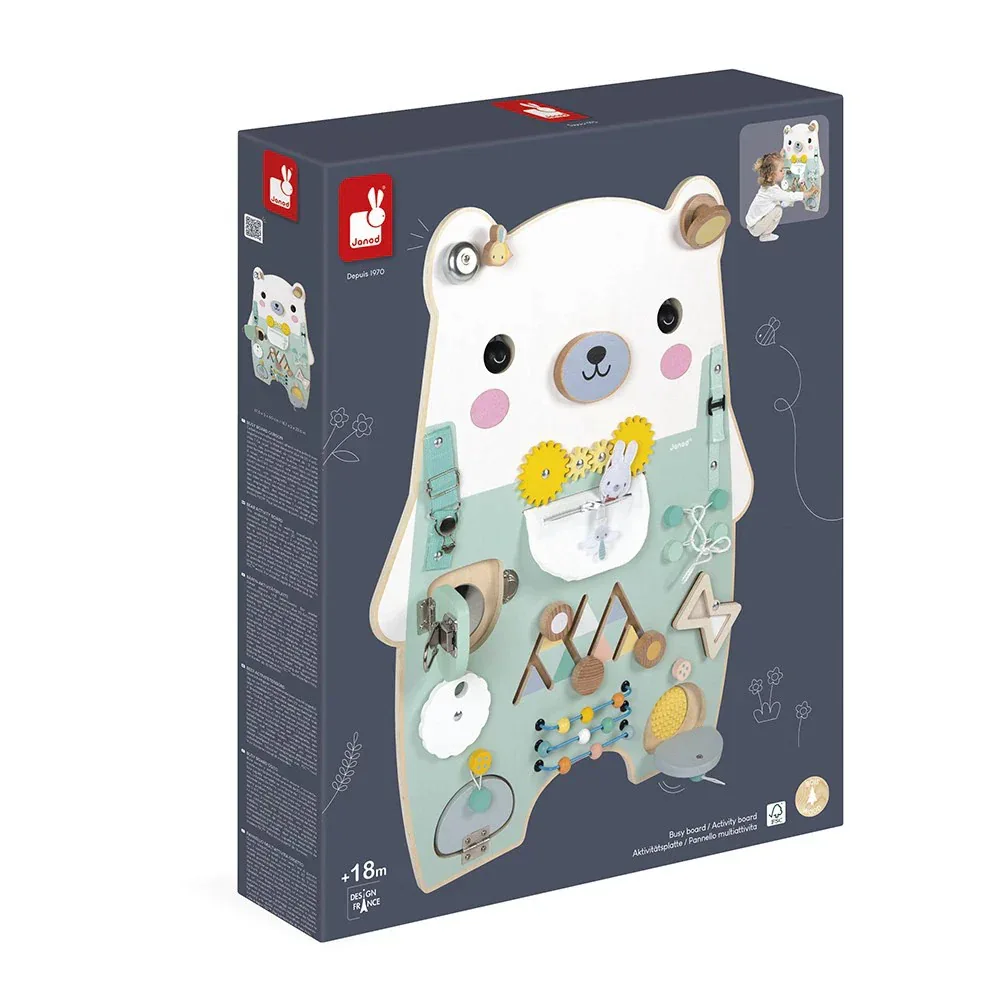 Janod®  Wooden Activity Board Bear - Image 4