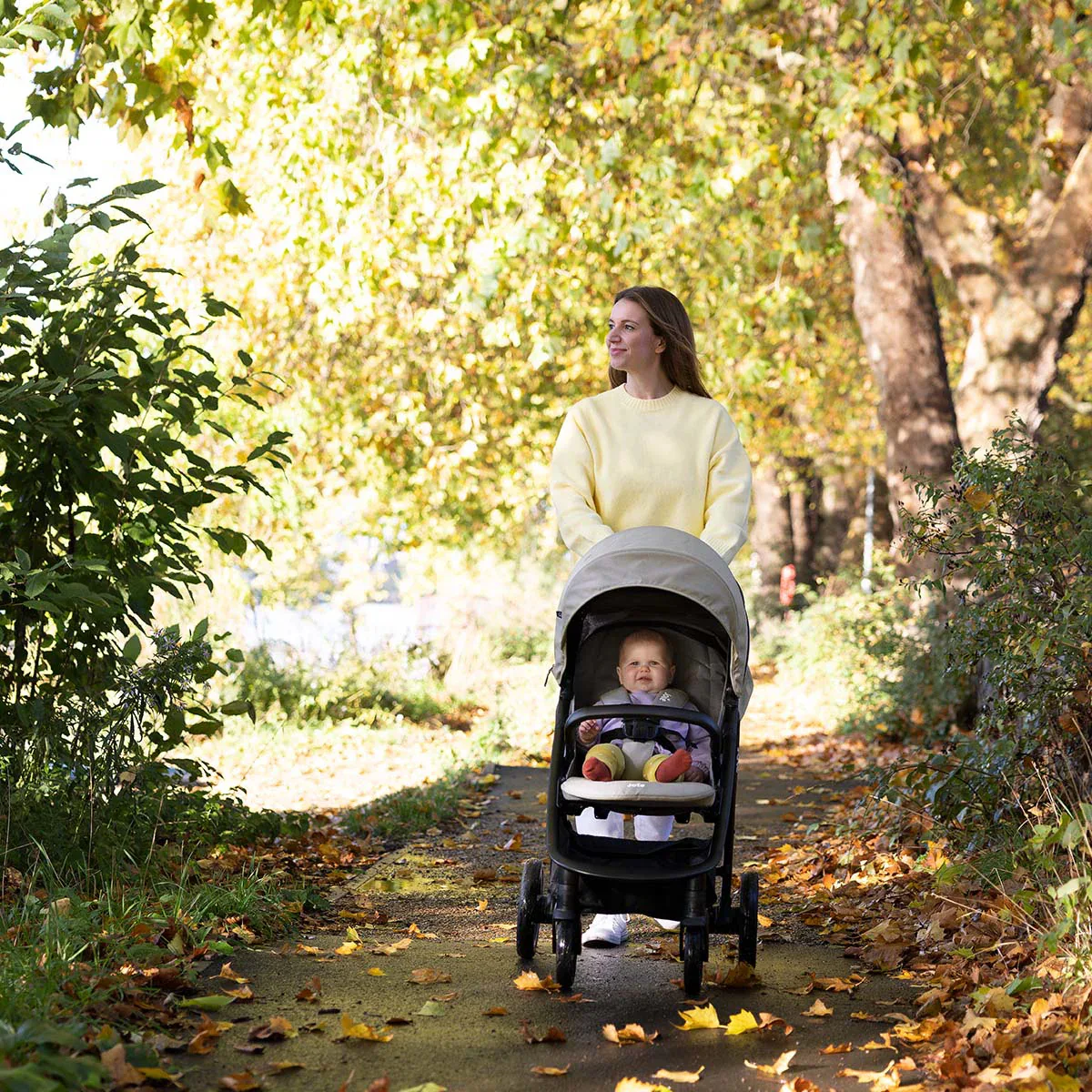 Joie® 3in1 Easy fold stroller Litetrax™ Pro Pebble - Image 11