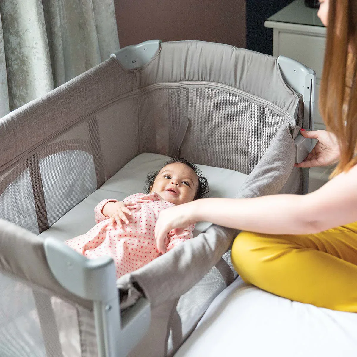 Joie® Bedside crib & travel cot Kubbie™ Sleep Foggy Grey - Image 8