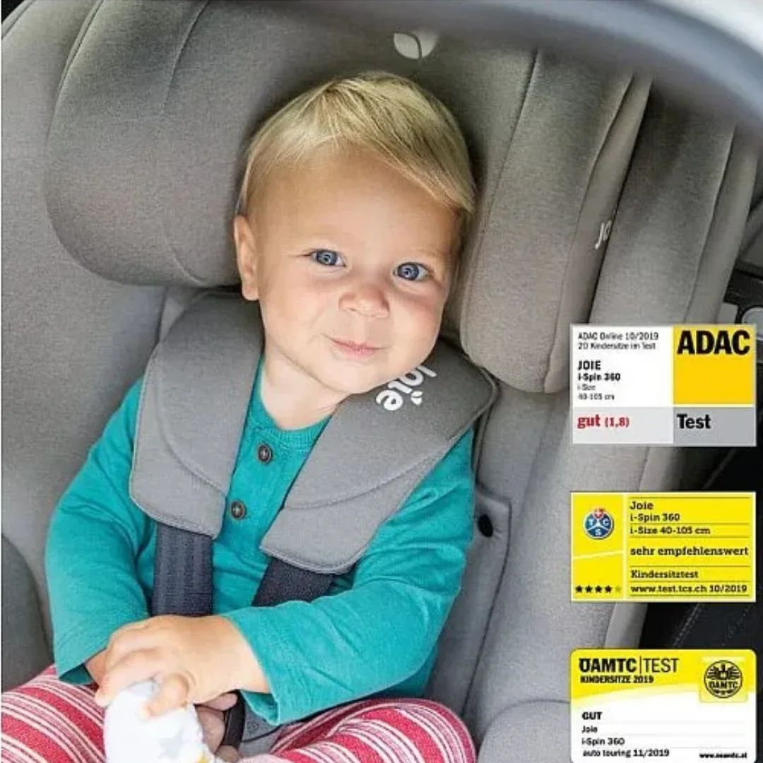 Joie® Car Seat i-Spin 360™ i-Size (40-105 cm) Grey Flannel - Image 7