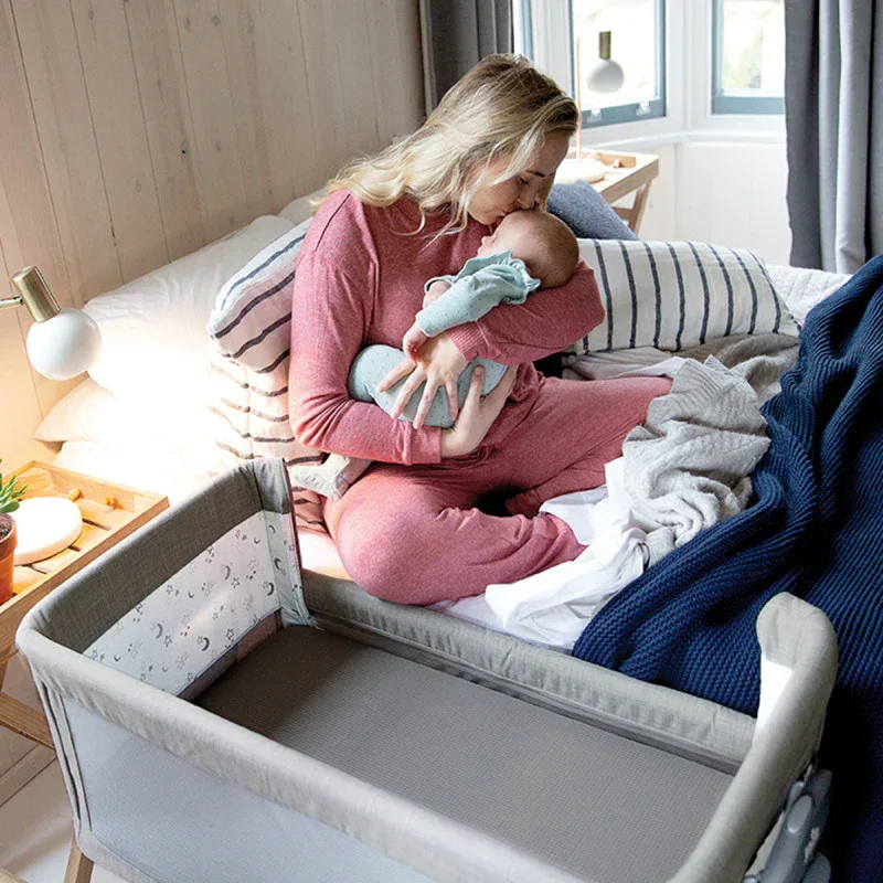 Joie® Gliding bedside crib Roomie™ Glide Foggy Grey - Image 9