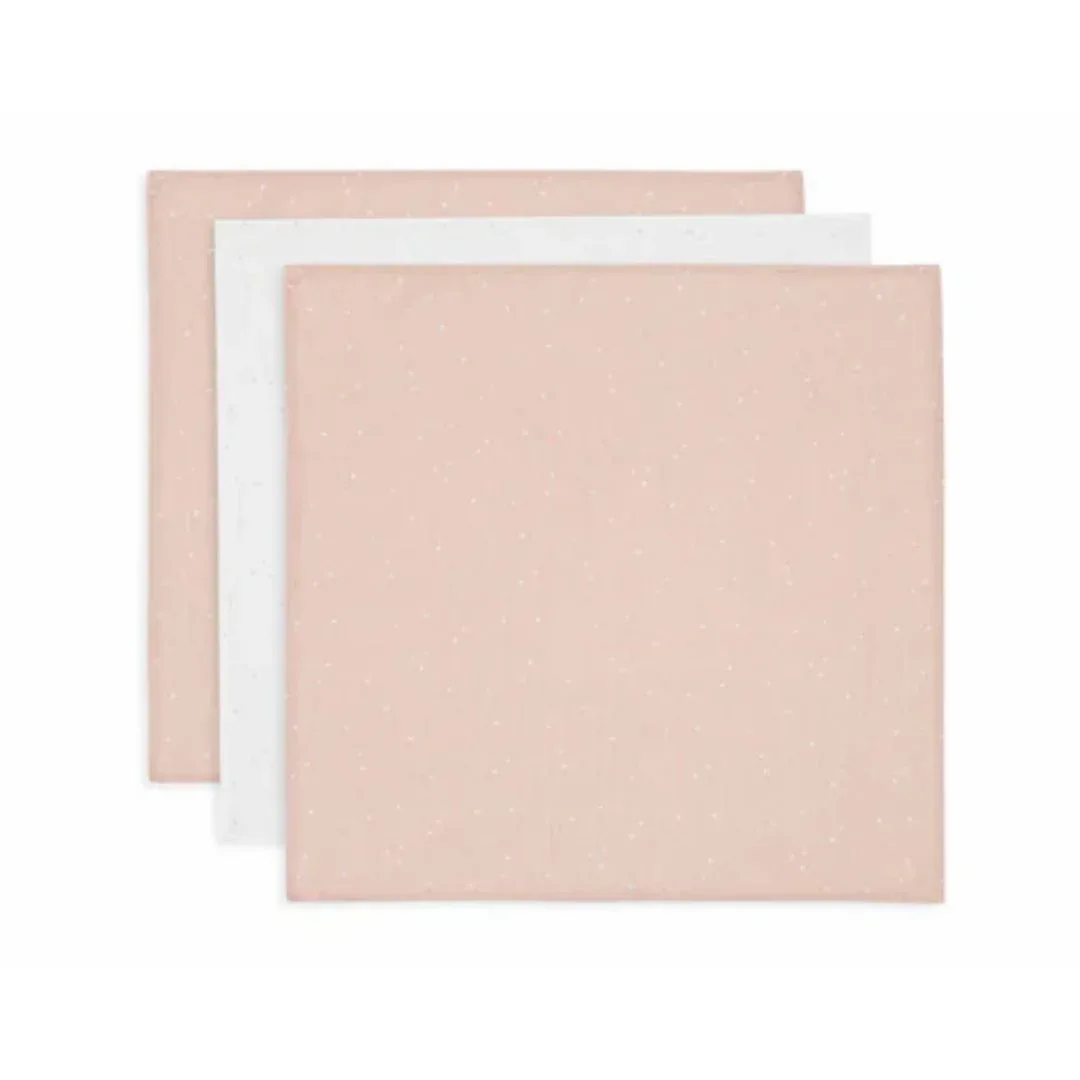 Jollein® 3pack Muslin multi cloth small Twinkling Wild Rose 70x70 cm - Image 2