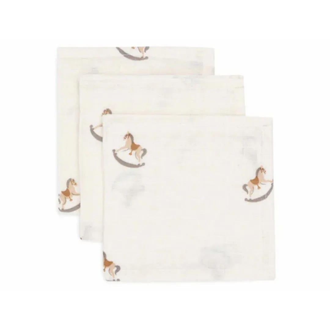 Jollein® 3pcs Mouth cloth hydrophilic Nostalgic Ride 31x31 cm  - Image 2