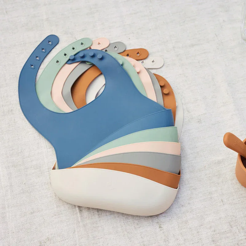 Jollein® Baby bib silicone Nougat - Image 5