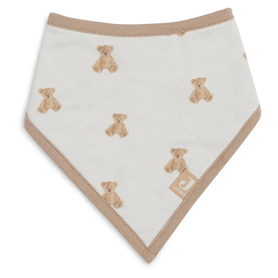 Jollein® Bib Bandana Teddy Bear GOTS  2 pcs. - Image 2