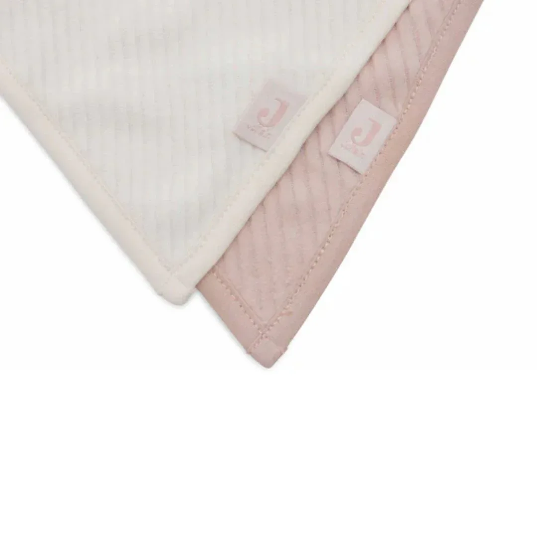 Jollein® Bib Bandana Velvet Rib Wild Rose/Ivory 2 pcs. - Image 3