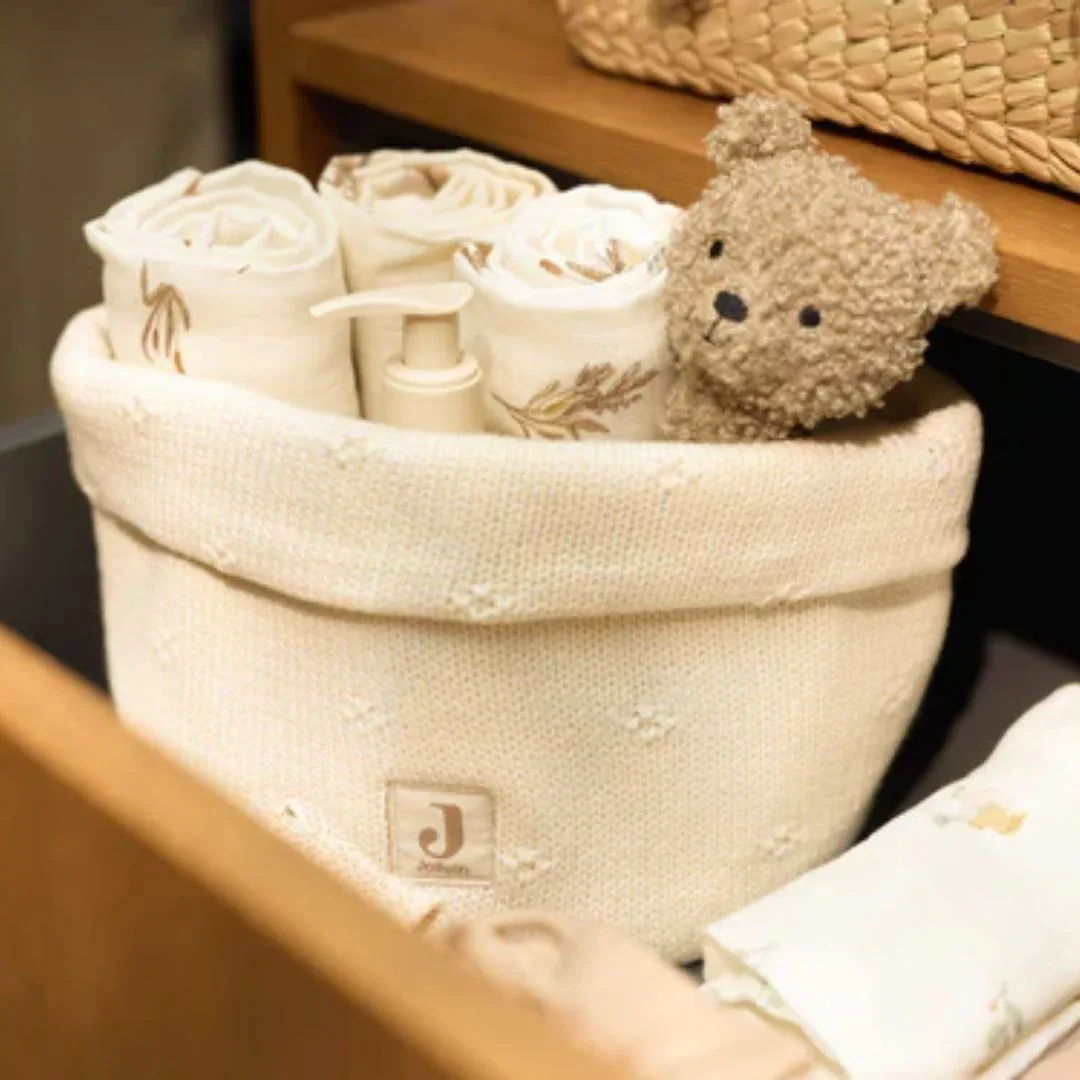 Jollein® Changing Table Basket Cosy Knit Ivory - Image 3