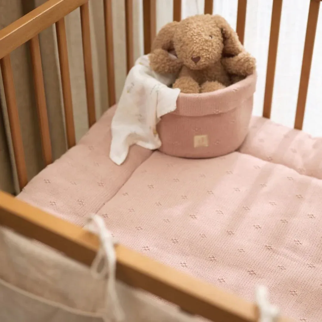 Jollein® Changing Table Basket Cosy Knit Wild Rose - Image 3