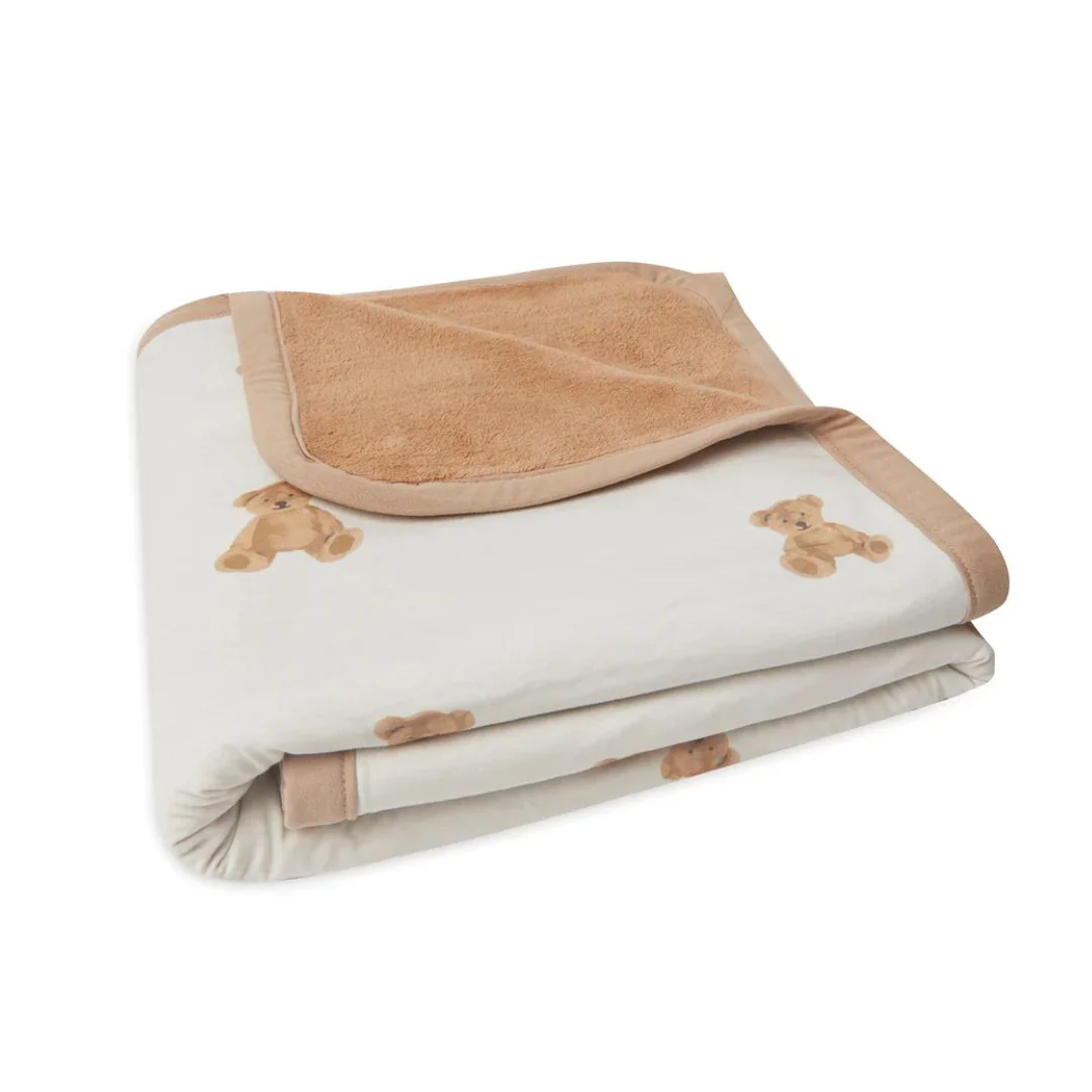 Jollein® Cotton Baby Blanket Teddy Bear 75x100 cm - Image 5