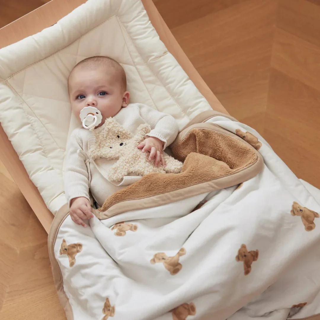 Jollein® Cotton Baby Blanket Teddy Bear 75x100 cm - Image 7