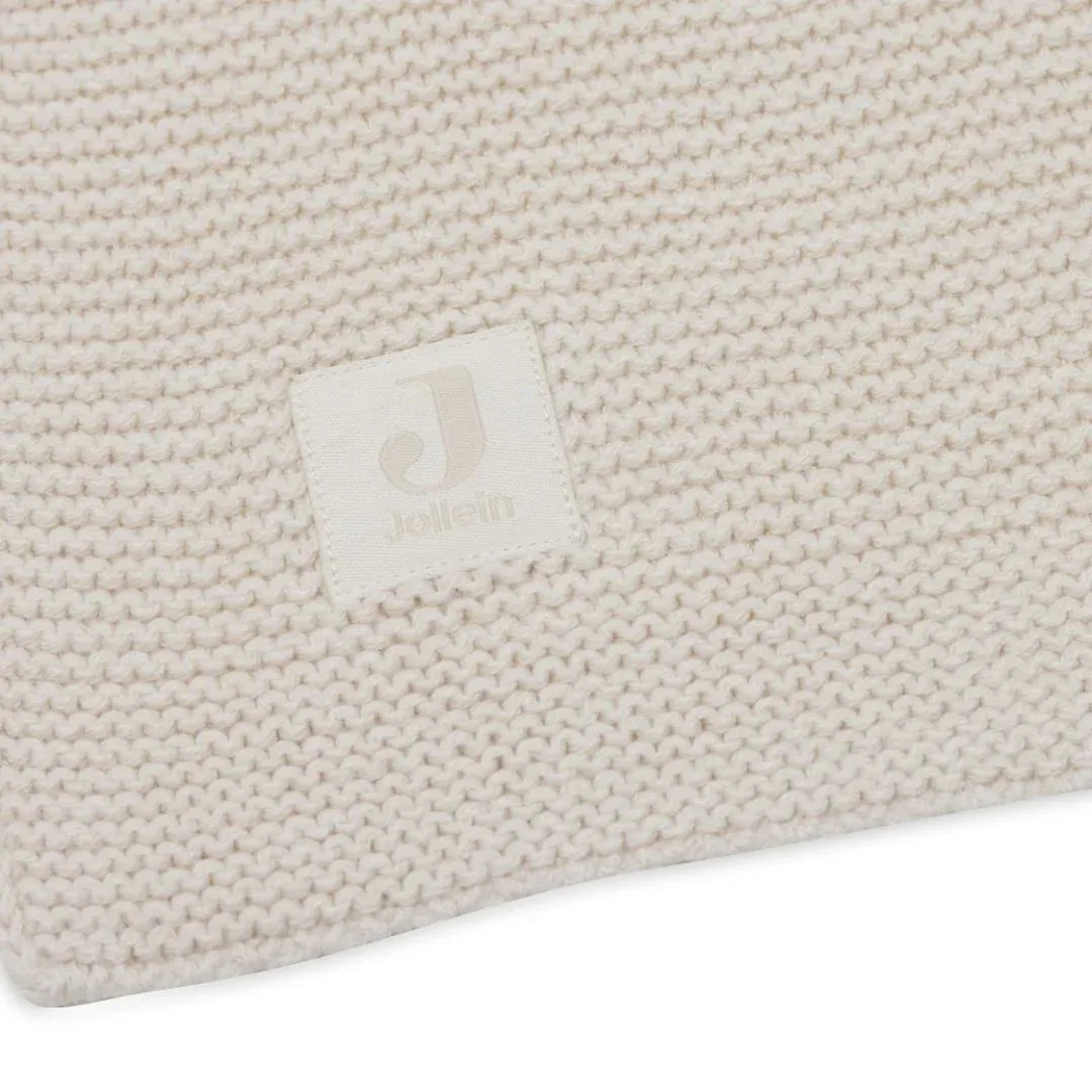 Jollein® Cotton blanket 75x100 Basic Knit Oatmeal - Image 4