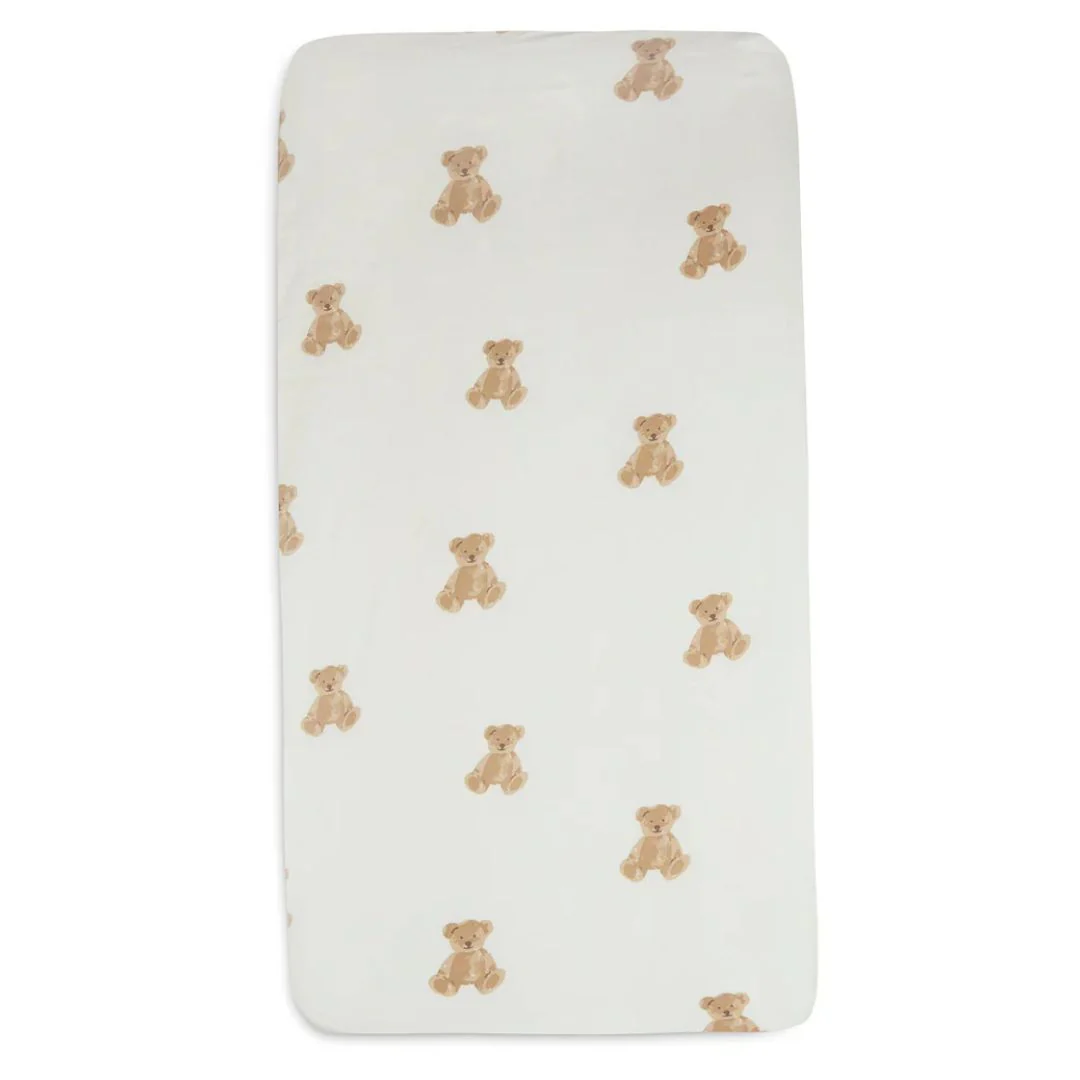 Jollein® Cotton Fitted Sheet 60x120 cm Teddy Bear - Image 2