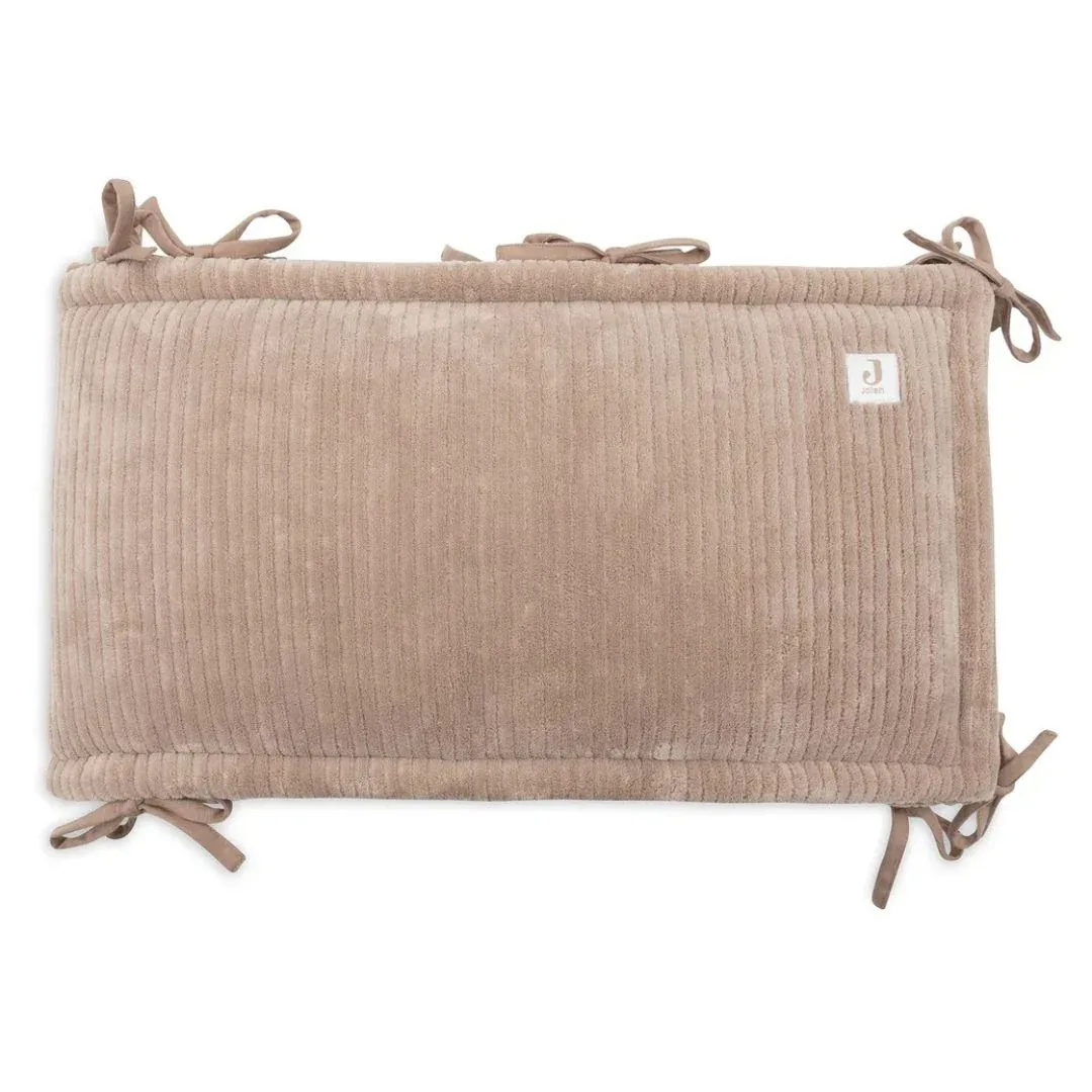 Jollein® Crib Bumper Cloudy Rib 180x30 Milky Coffee - Image 2