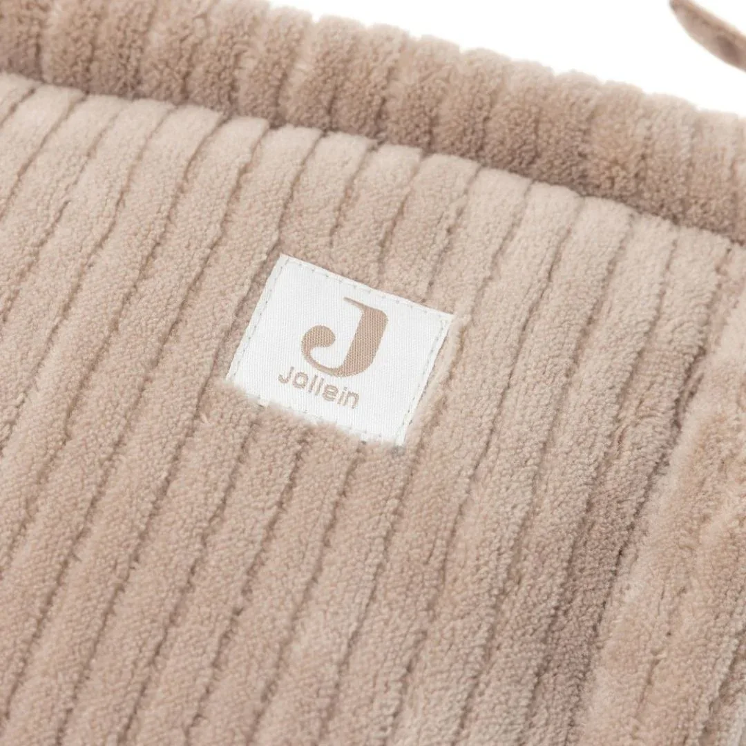 Jollein® Crib Bumper Cloudy Rib 180x30 Milky Coffee - Image 4