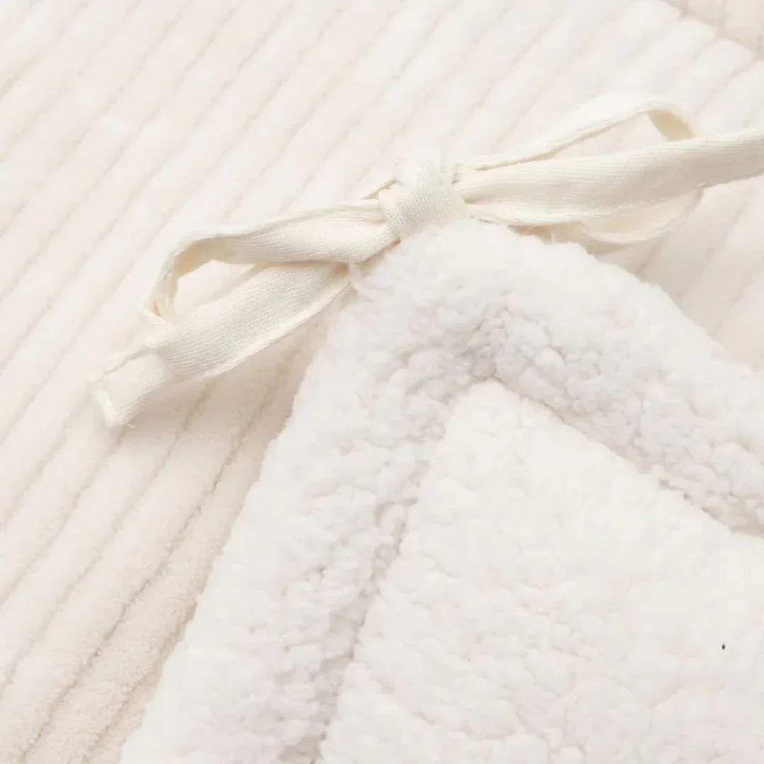 Jollein® Crib Bumper Cloudy Rib 180x30 Oatmeal - Image 2