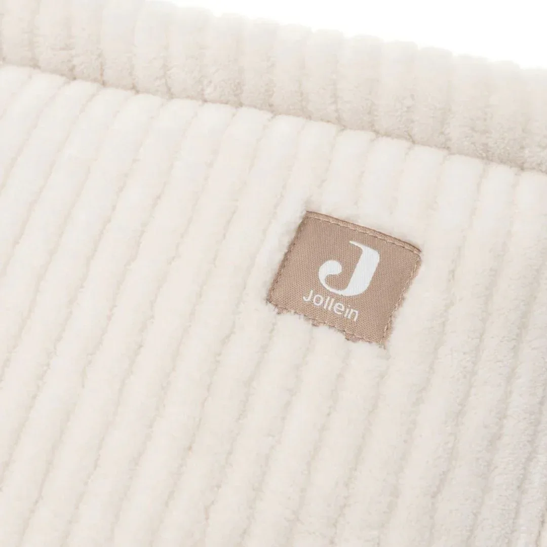 Jollein® Crib Bumper Cloudy Rib 180x30 Oatmeal - Image 3