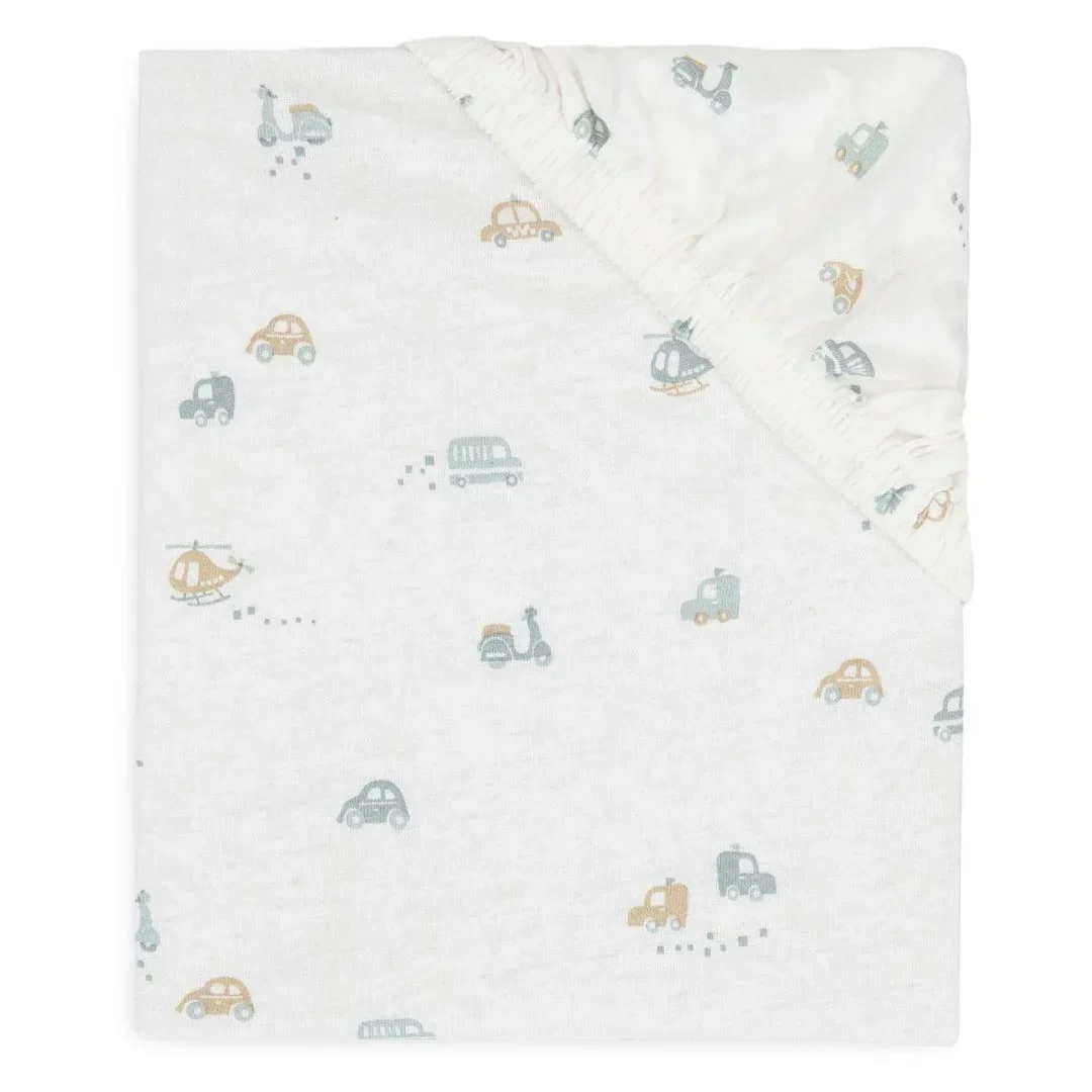 Jollein® Fitted Sheet Jersey 120x60 On The Go