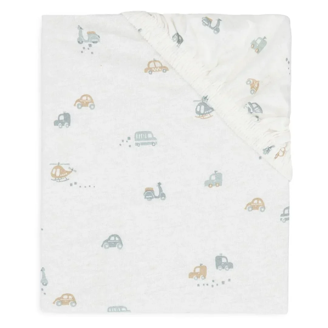 Jollein® Fitted Sheet Jersey 140x70/150x75 On The Go