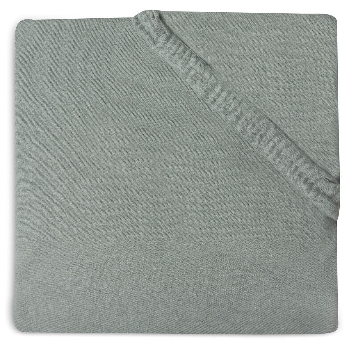 Jollein® Fitted Sheet Jersey Ash Green 140x70/150x75 - Image 2