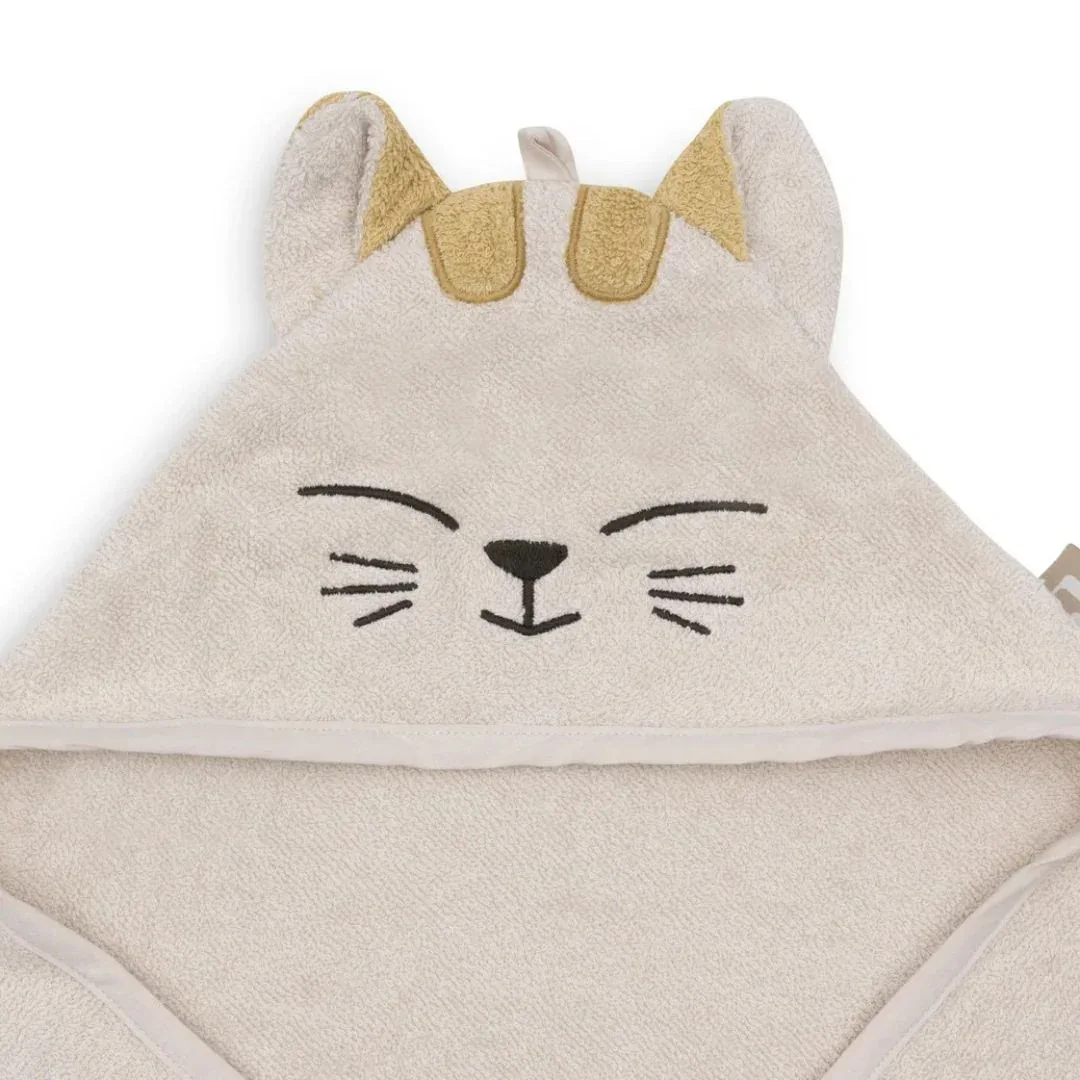 Jollein® Hooded baby towel Charlie Cat 75x75 - Image 4