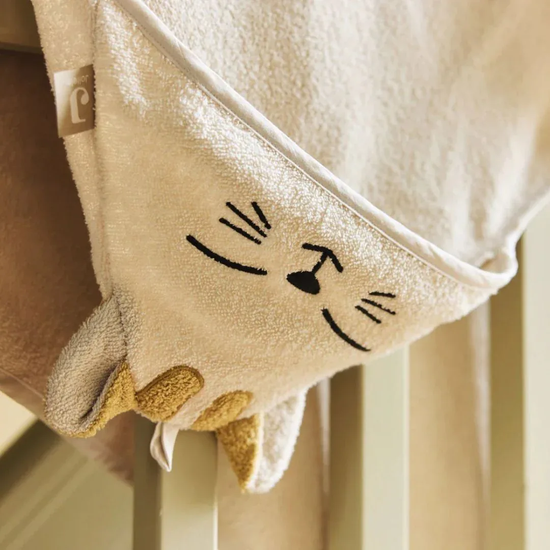 Jollein® Hooded baby towel Charlie Cat 75x75 - Image 7