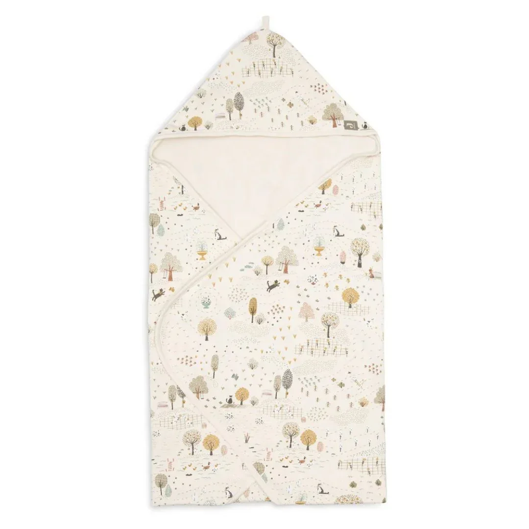 Jollein® Hooded baby towel Tiny Park 75x75 - Image 2