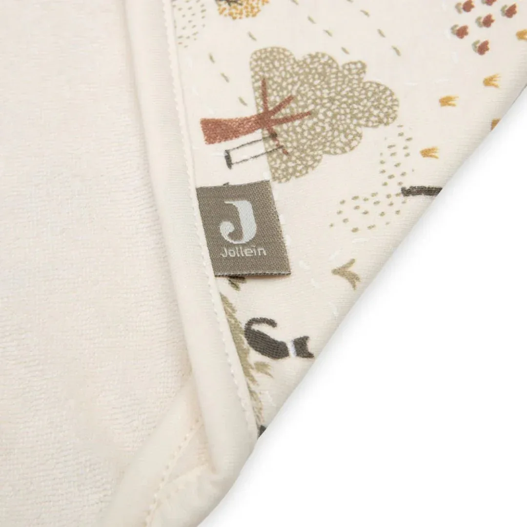 Jollein® Hooded baby towel Tiny Park 75x75 - Image 5