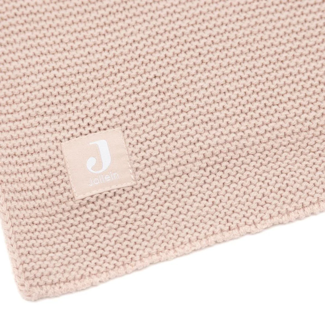 Jollein® Knitted Baby Blanket Basic Knit Wild Rose 75x100 cm - Image 3