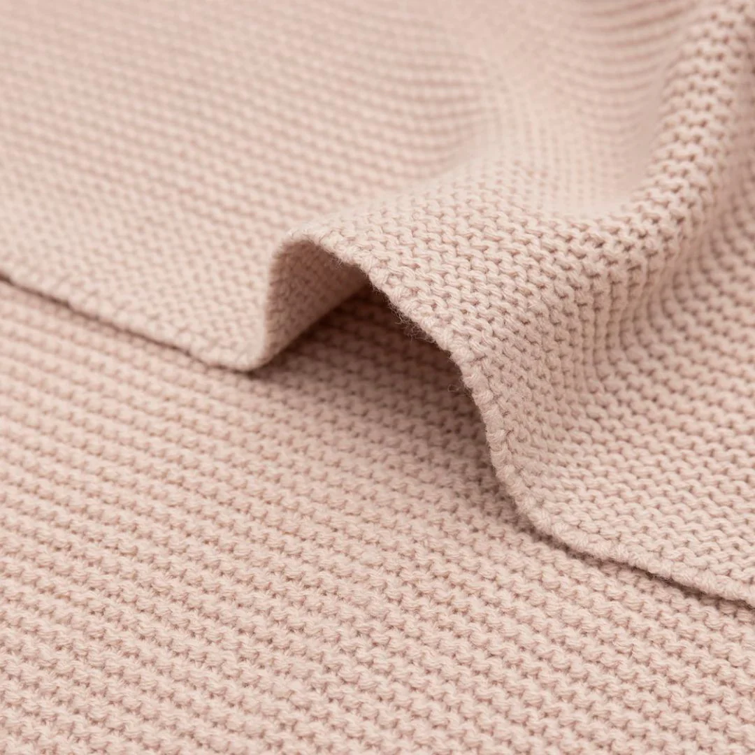 Jollein® Knitted Baby Blanket Basic Knit Wild Rose 75x100 cm - Image 5