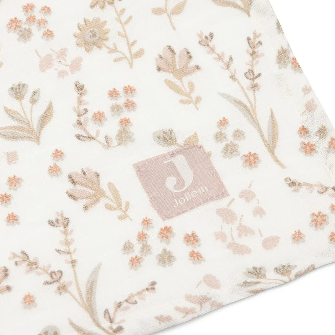 Jollein® Muslin multi cloth small 115x115 Bloomy (2pack) - Image 3