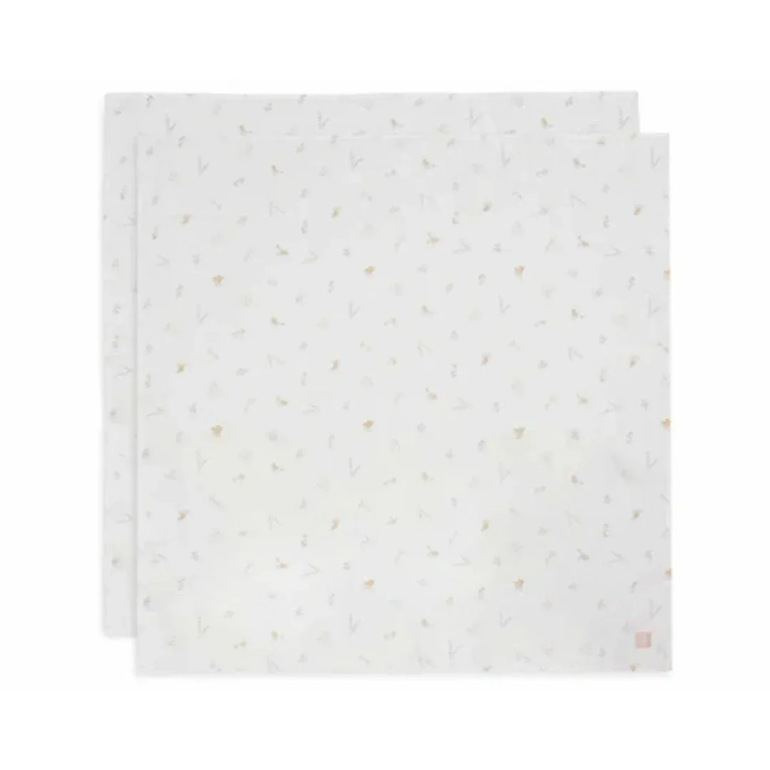 Jollein® Muslin multi cloth small 115x115 Lovely Birds (2pack)