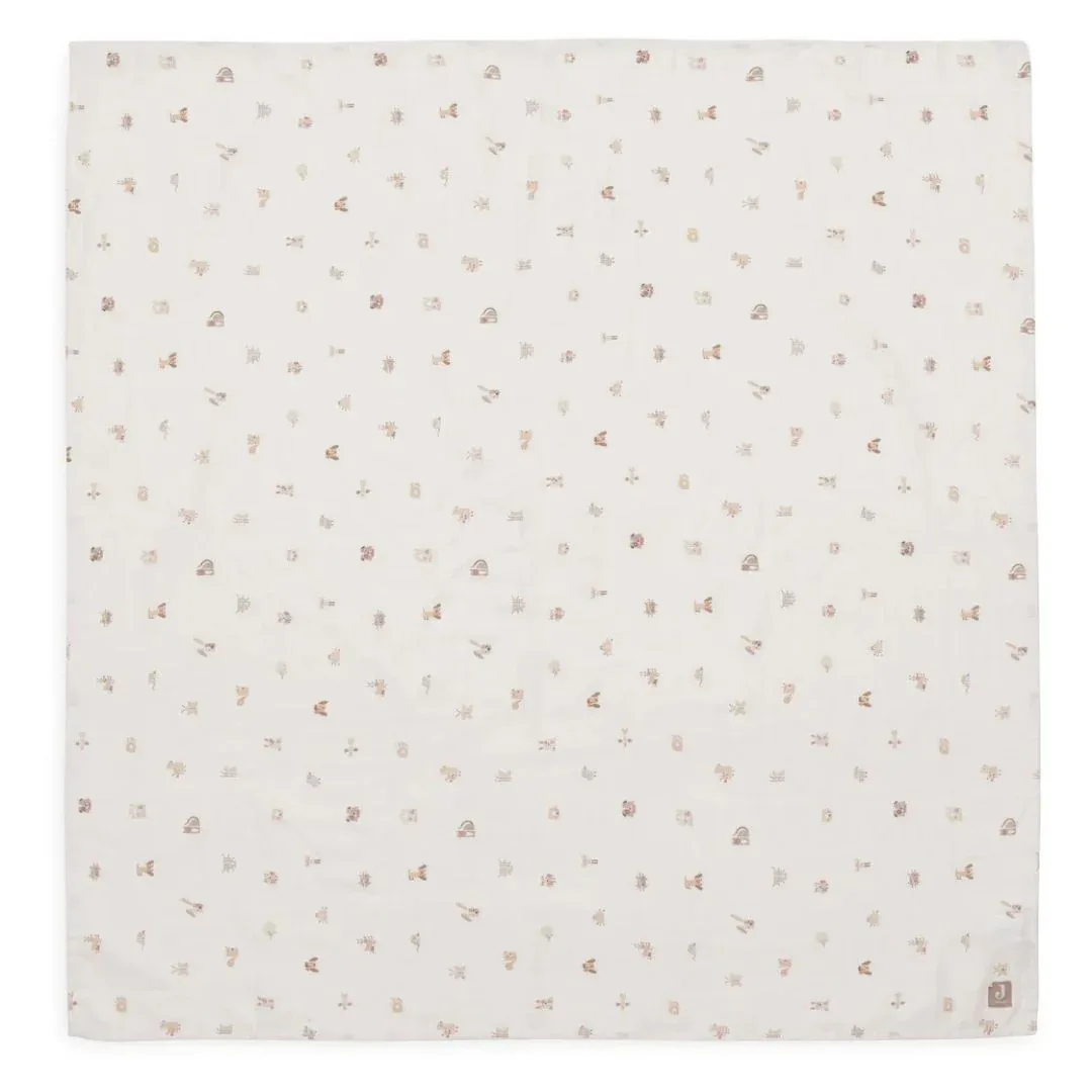 Jollein® Set of 2 Muslin Swaddles Animal Friends 115x115cm - Image 2