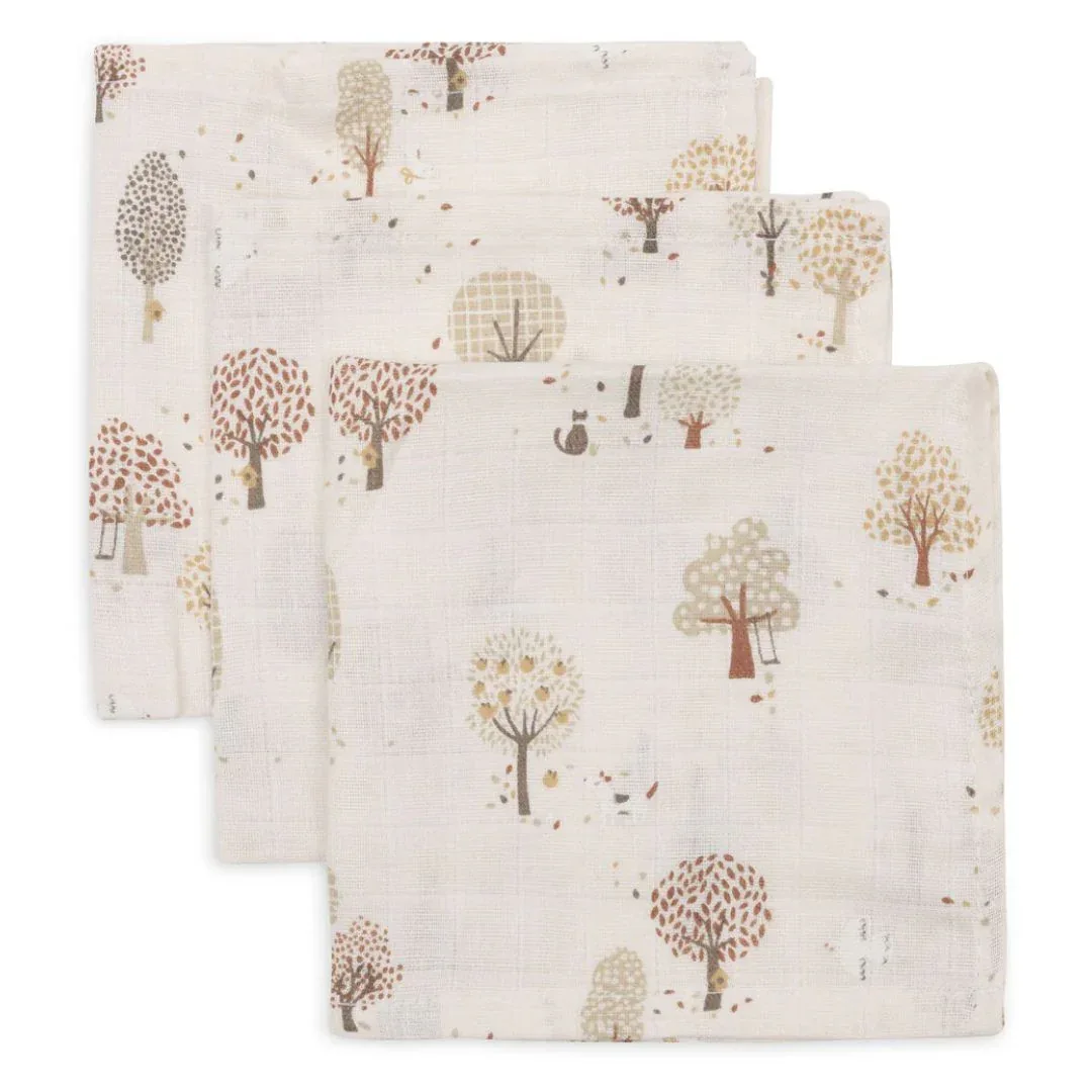 Jollein® Set of 3 muslin cloths Tiny Park 31x31 cm