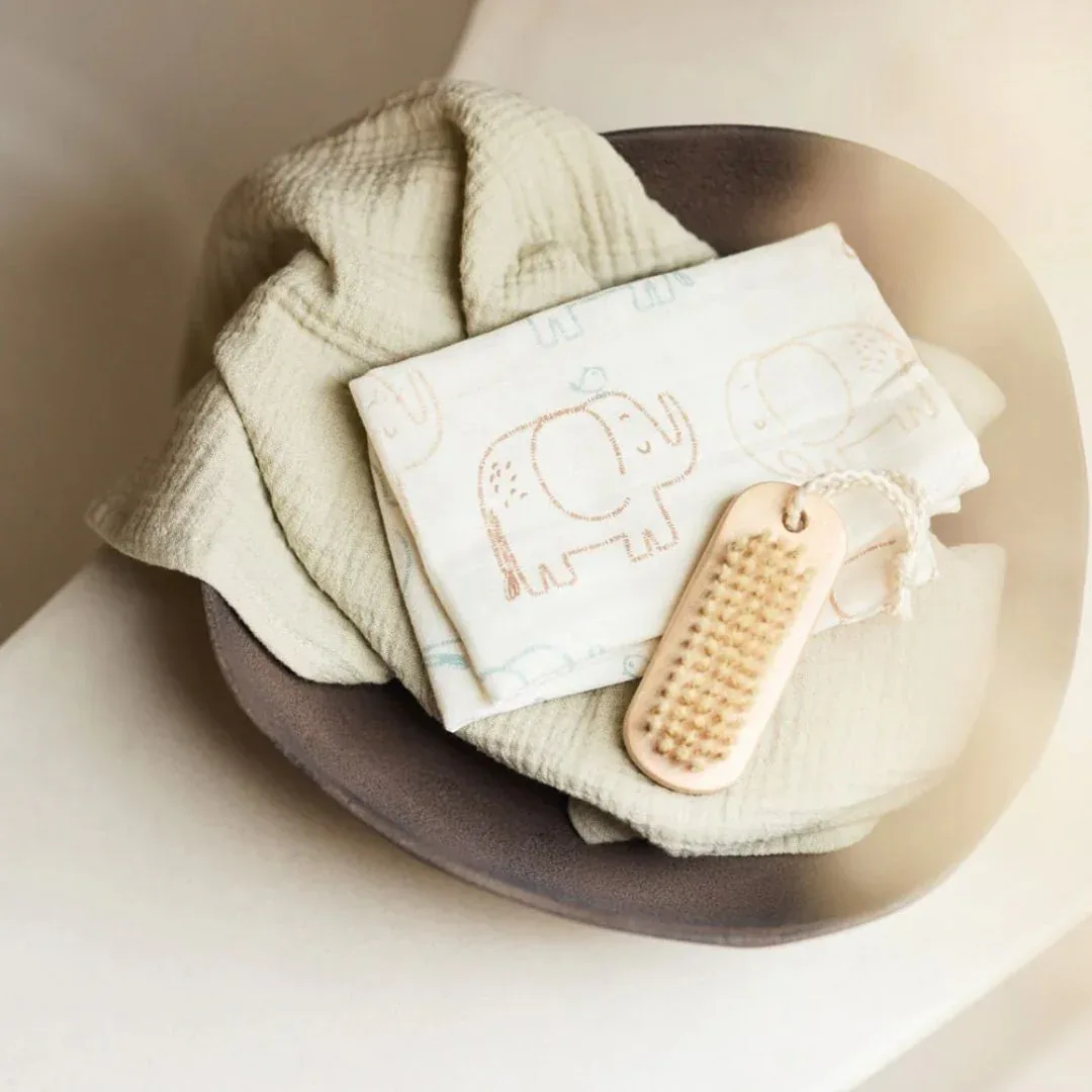 Jollein® Set of 3 washcloths Elephant Tales 20x15 cm - Image 3