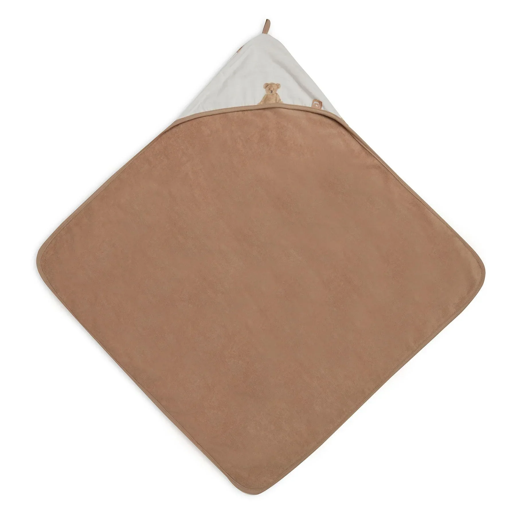 Jollein® Terrycloth Bathcape Teddy Bear GOTS 75x75 - Image 2